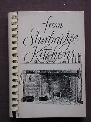Sturbridge Mass. STURBRIDGE KITCHENS The Evening Women Club Cookbook Comb B 1969 • $10.99
