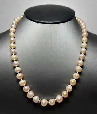 Yellow Gold Filled Lock Natural Mabe Pearl Necklace • $29