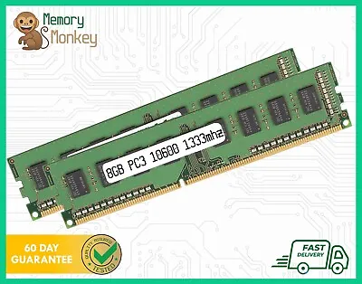 Desktop Memory RAM DIMM PC3 8GB 10600 DDR3 1333  PUL1333D3CL9/5128/8G • £8.99