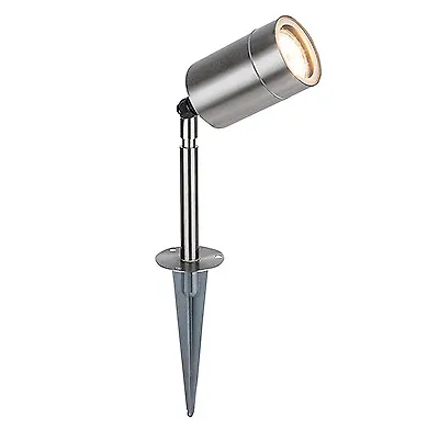 Greenbrook Outdoor Spike Garden Spotlight Stainless Steel Finish • £9.95