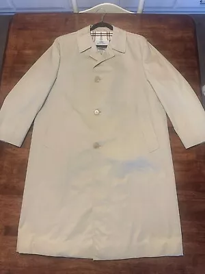 Vintage Aquascutum Men’s Aqua 5 Khaki Color Trench 42R Pristine! ESTATE FIND! • $139.99