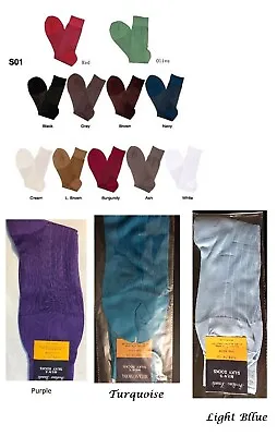 **Men's Silky Dress Socks ONE SIZE FIT 10-13 SHOES 7-12 S01 • $2.79