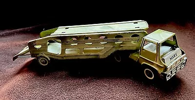 Marx - Car-Carrier Truck -Metal Auto Hauler Trailer -Vintage - 14” Long -no Cars • $18