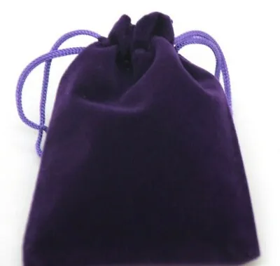 $4.95 • Buy Dice Bag Drawstring Purple Velvet Bags Dungeons & Dragons Pathfinder Board Pouch