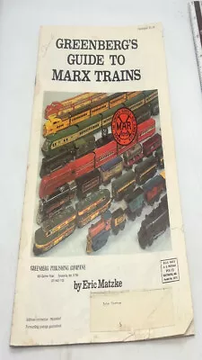 Greenberg's Guide To MARX Trains Brochure 1978 • $15