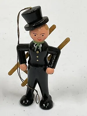 Vintage German Handcrafted Chimney Sweep Ornament • $38.50