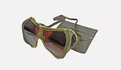 German Military Army Vintage 1960's Compact Folding Dust Goggles / Sunglasses • $10.95