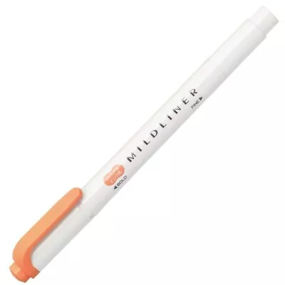 Zebra Mildliner Marker Pen : Mild Apricot • $2.95