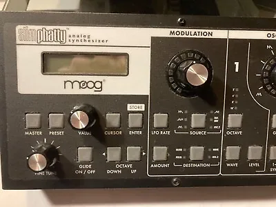 Moog Slim Phatty 2010 Black Analog Mono Synthesiser  • $730