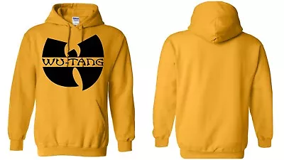 Wu-Tang Clan 90's Hooded Sweater BLACK LOGO Wu Wear Hoodie • $37.99