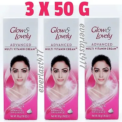 Glow & Lovely Advanced Multi Vitamin Expert Fairness Cream Face Neck 50g (3 PACK • £17.85