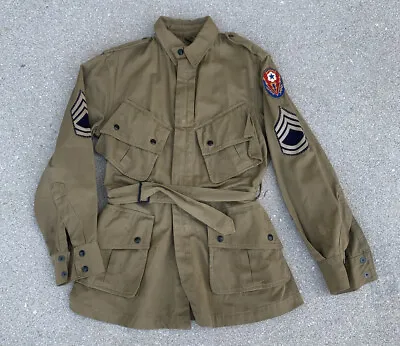 WW2 ADSEC ETOUSA Normandy Officer M42 Jump Jacket Sz L 50 • $3300