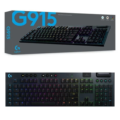$262.95 • Buy Logitech G915 Lightspeed RGB GL Tactile Wireless Mechanical Gaming Keyboard