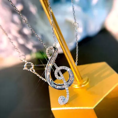 Women Jewelry Cubic Zirconia 925 Silver Necklace Pendants Wedding Party Gifts • $2.48