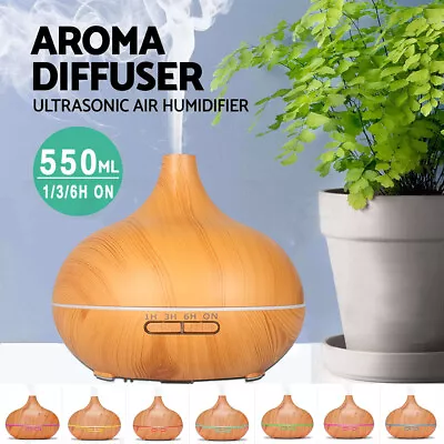 LED Aroma Aromatherapy Diffuser Essential Oil Ultrasonic Air Humidifier Purifier • $23.69