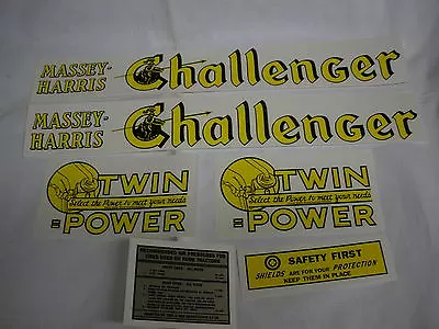 Massey Harris Challenger Tractor Decal Set - NEW FREE SHIPPING • $34