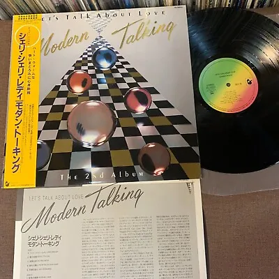 MODERN TALKING Let's Talk About Love JAPAN LP RECORD VIL-28023 W/ OBI +INSERT  • $129.99