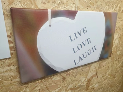 £30 • Buy 300mm X 600mm LIVE LOVE LAUGH WallArt Canvas Print