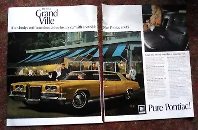 1971 Pontiac: Grand Ville If Anybody Could Introduce Print Ad 10.5 X 13.25 • $10