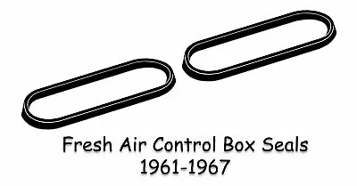 Vw Type 3 1961-1967 Fresh Air Control Box Seals Notchback Squareback Fastback • $40