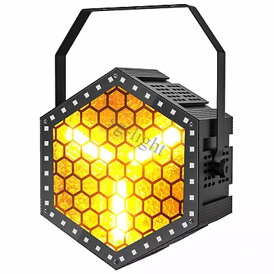 Hexagonal Retro Lamp DMX DJ Lights 3PCS 1800K Golden LED Par Stage Party Light • $75.04