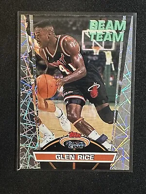 Glen Rice 1992-93 Topps Stadium Club Beam Team #8 Charlotte Hornets NBA • $4.99