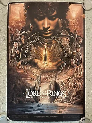 Lord Of The Rings Fellowship Of Ring Movie Art Print Poster Mondo Jake Kontou • $229.99