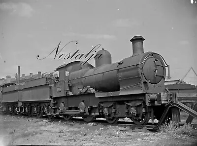 Railway Negatives X2 GWR Dukedog 9015 Banbury + 9054 CORNUBIA Welshpool 1949 • £5