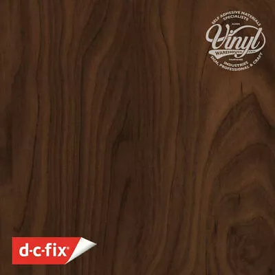 90cm Walnut Sticky Vinyl Fablon (200-5176) Cut To Size 1 To 15 Metres • £4.99