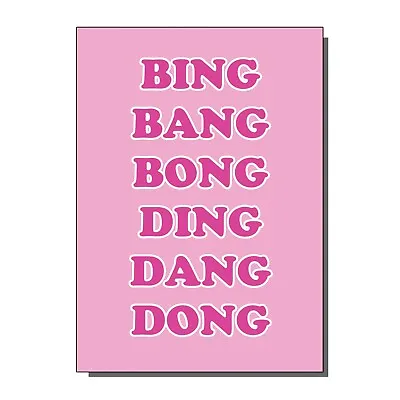 Bing Bang Bong UK Hon United King Dolls Drag Race Birthday / Greetings Card • £2.50