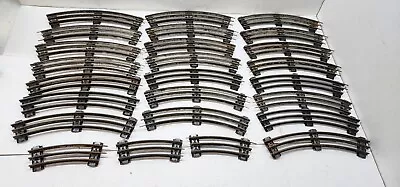 25 Curve Vintage Lionel O Gauge Model Train Track Lot 3 Rail Half Sections 0 Usa • $25