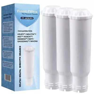 3 Coffee Machine Water Filter Compatible With Krups F088 Melitta 192830 Pro Aqua • £16.99