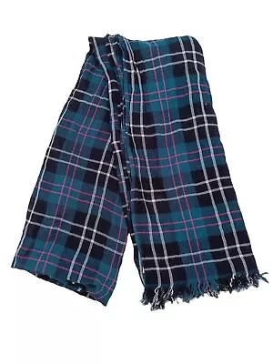 Jack Wills Women's Scarf Green Checkered 100% Other Rectangle Scarf • £22.30