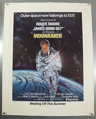 Moonraker -james Bond 007/roger Moore- Original Usa Special Advance Movie Poster • $591.42