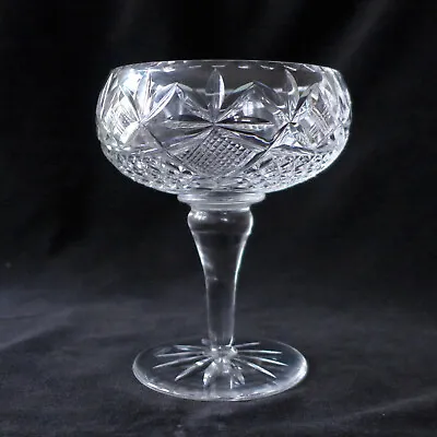 Beautiful Edinburgh Crystal Comport / Sundae Dish / Saucer Champagne Glass - A1 • £14