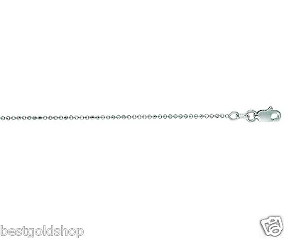 1.2mm Diamond Cut Bead Ball Chain Necklace Real Solid 14K White Gold  • $298