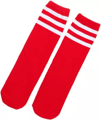 Toddlers Kids Stripe Over Knee Soccer Tube Socks Knee High Sports Socks For Girl • £8.26