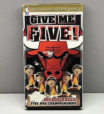 Give Me Five! Chicago Bulls NBA Championships VHS 1998 Video Tape Michael Jordan • $9.99