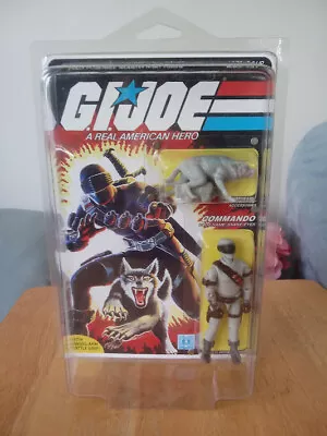 GI Joe 1985 Snake Eyes Gray Custom Black Major Figure: Recarded With Star Case • $150