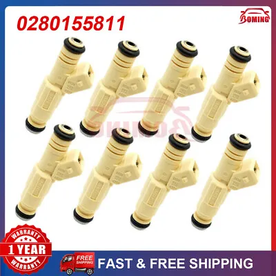 Set Of 8 Fuel Injectors 0280155737 For Buick Park Avenue Regal 3.8L 0280155811 • $66.96