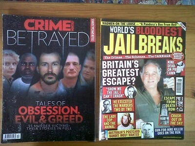 £4.99 • Buy Crime Monthly And Worlds Bloodiest Jail Breaks Magazines.