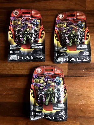 Halo Mega Bloks Series 5 - Figures Bundle X3 Blind Bags Mystery Packs ** NEW  ** • £24.99