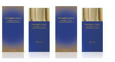 BRAND NEW 2x  PRISMOLOGIE 75ML SAPPHIRE AND SILVER RELAXING MERIDIAN BALM • £7