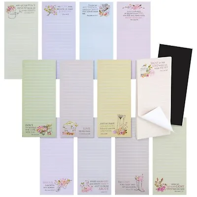 12 Pack Christian Notepads Easter Favor Religious Stationery Magnetic Notepad • $19.89