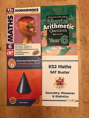 £5.99 • Buy 4 X 11 Plus, SATs :Maths For SATS, 11+ By Curran,  KS2 Maths SAT Buster By CGP