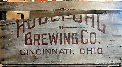 Vintage Antique Wooden Hudepohl Beer Crate (4443) • $45