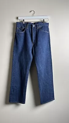 Vintage Levi’s 501XX Dark Wash Made In USA Denim Jeans Indigo 34x30 (31x26) • $230