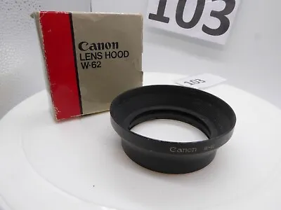 Genuine Canon W-62 Metal Lens Hood For 35-70mm F4 FD • £9.99