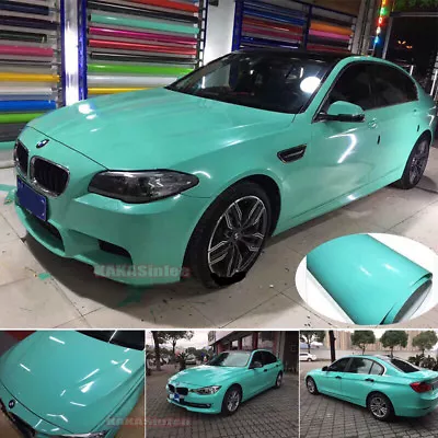 Smooth Stretch Glossy Flat Bright Car Paint Vinyl Wrap Sheet Sticker Air Free US • $287.09