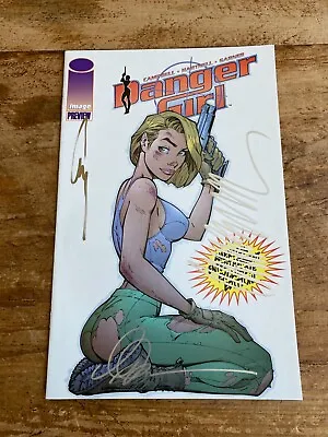 Image Comics Danger Girl Preview NM Gold Foil Signed By Scott Campbell 1997 F • $22.99